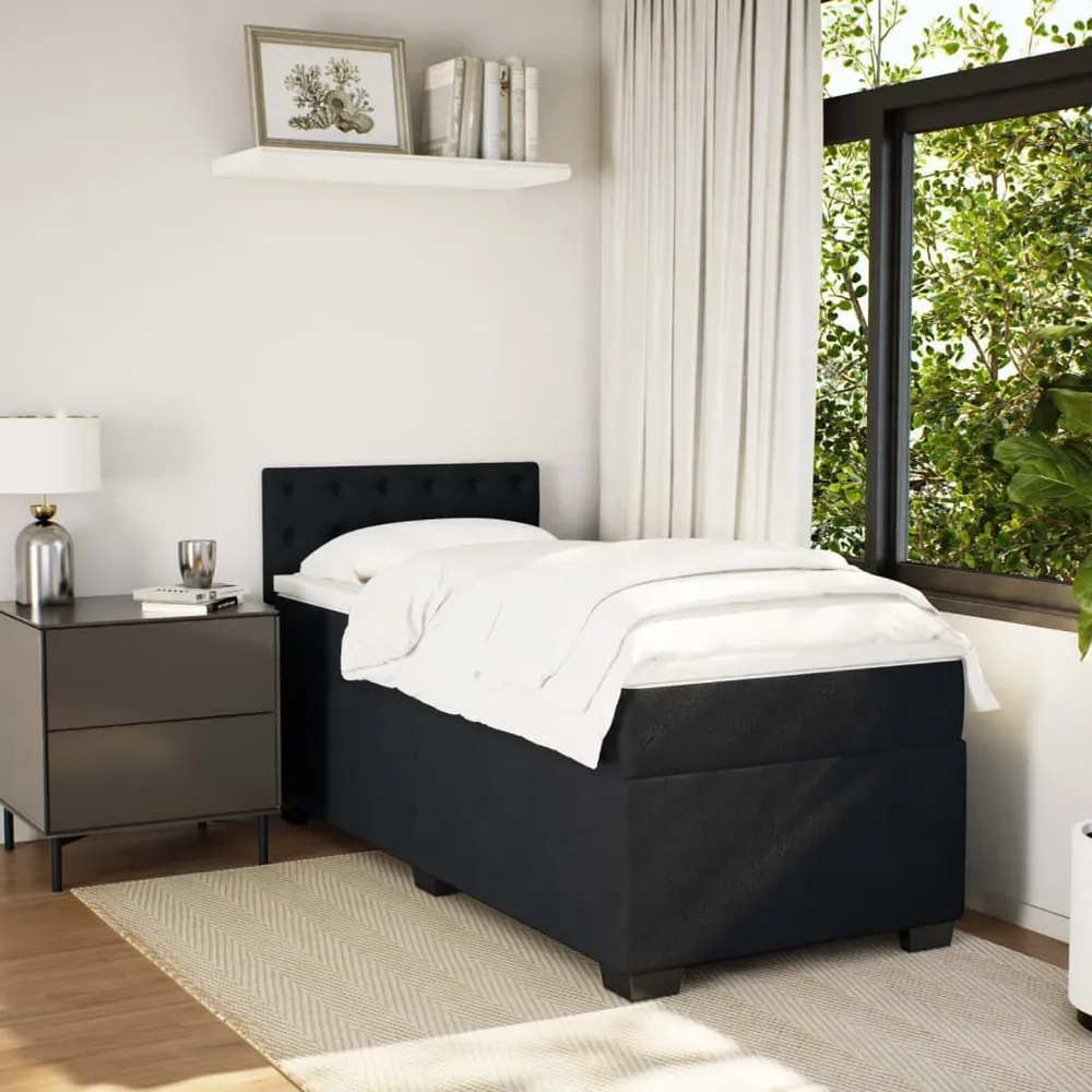 Edredão de Pluma de Ganso Cama com molasemcolchão 100x200 cm veludo preto
