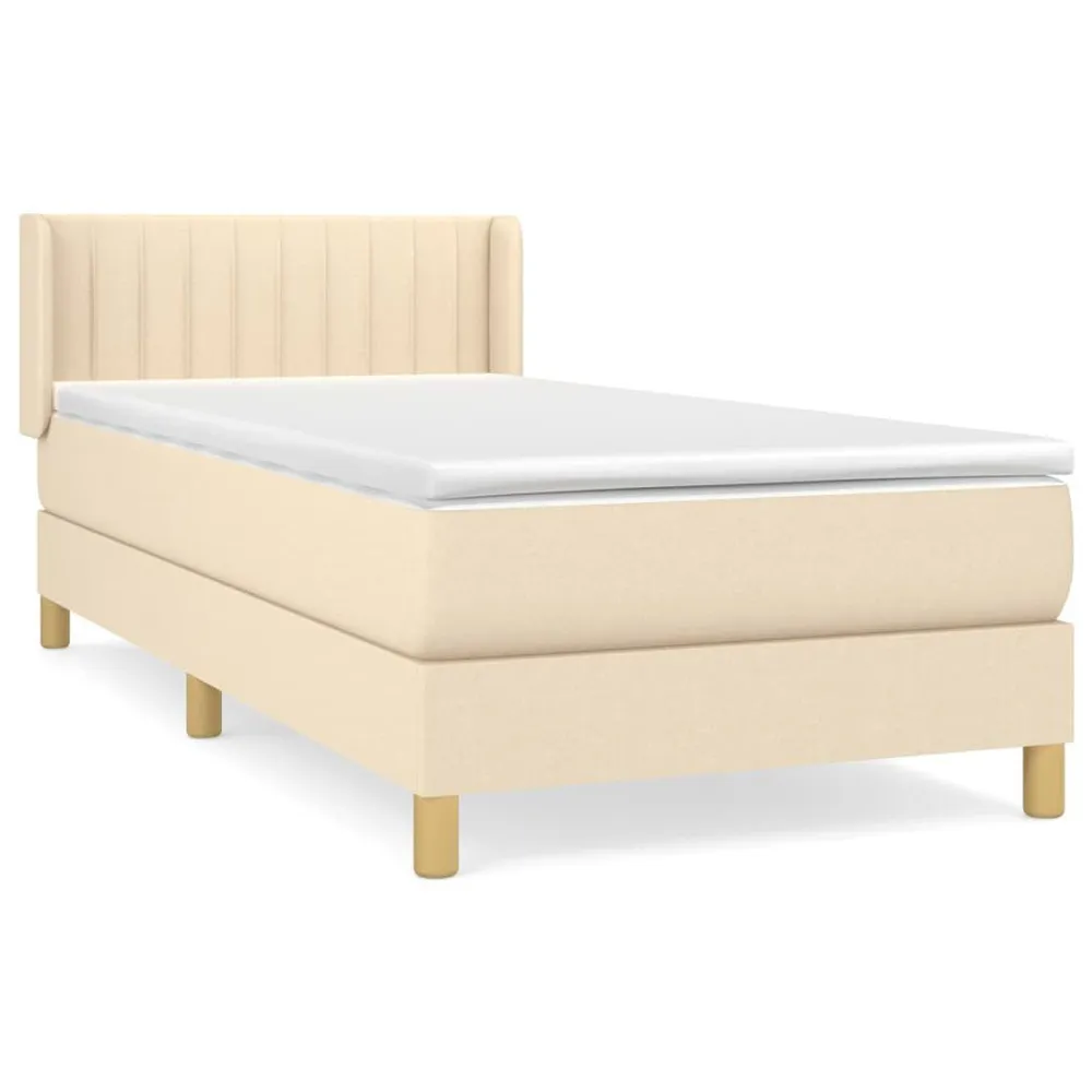 Edredão de Pluma de Ganso Cama com molasemcolchão 100x200 cm tecido cor creme