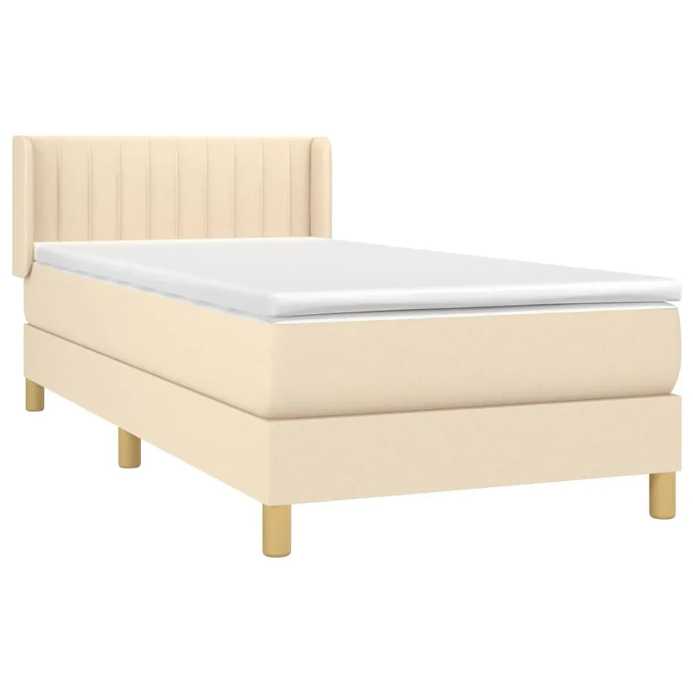 Edredão de Pluma de Ganso Cama com molasemcolchão 100x200 cm tecido cor creme