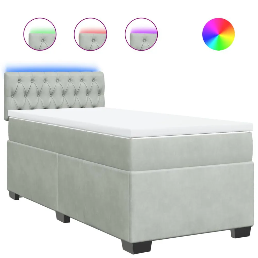 Edredão de Pluma de Ganso Cama com molasemcolchão 80x200 cm veludo cinza-claro