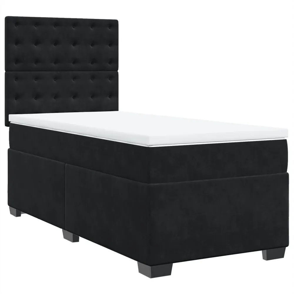 Edredão de Pluma de Ganso Cama com molasemcolchão 100x200 cm veludo preto