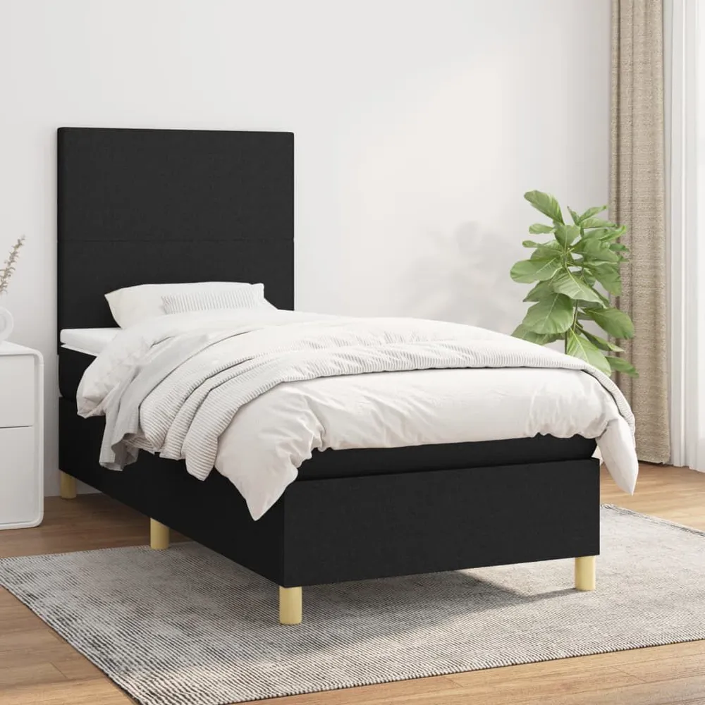 Edredão Térmico de Pluma Cama com molasemcolchão 90x190 cm tecido preto