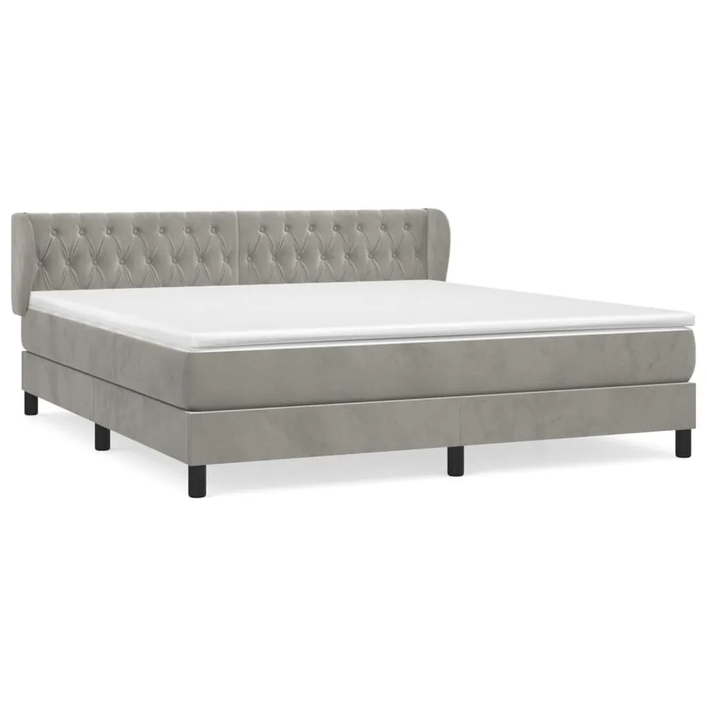 Edredão Térmico de Pluma Cama com molasemcolchão 160x200 cm veludo cinzento-claro