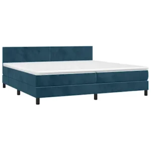 Edredão Térmico de Pluma Cama com molasemcolchão 200x200 cm veludo azul-escuro