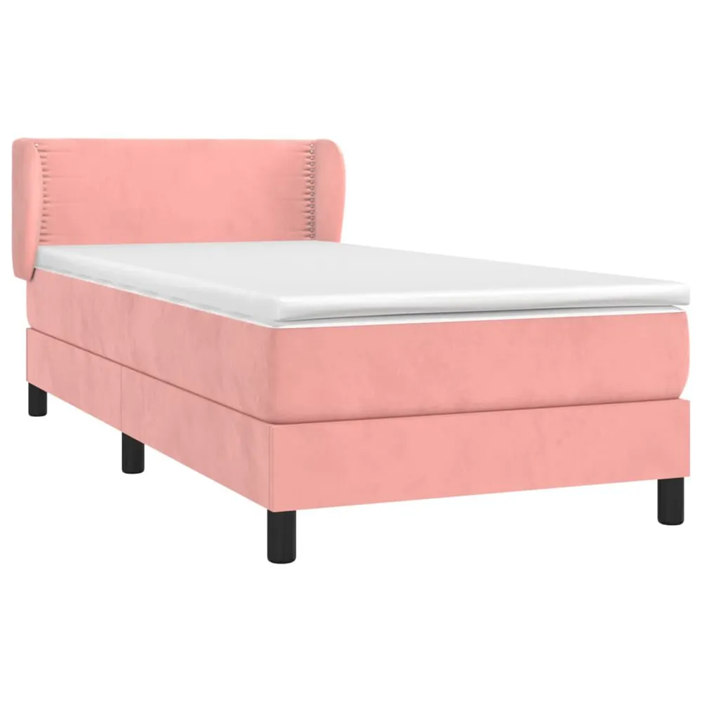 Premium Algodão Egípcio Cama com molasemcolchão 90x200 cm veludo rosa