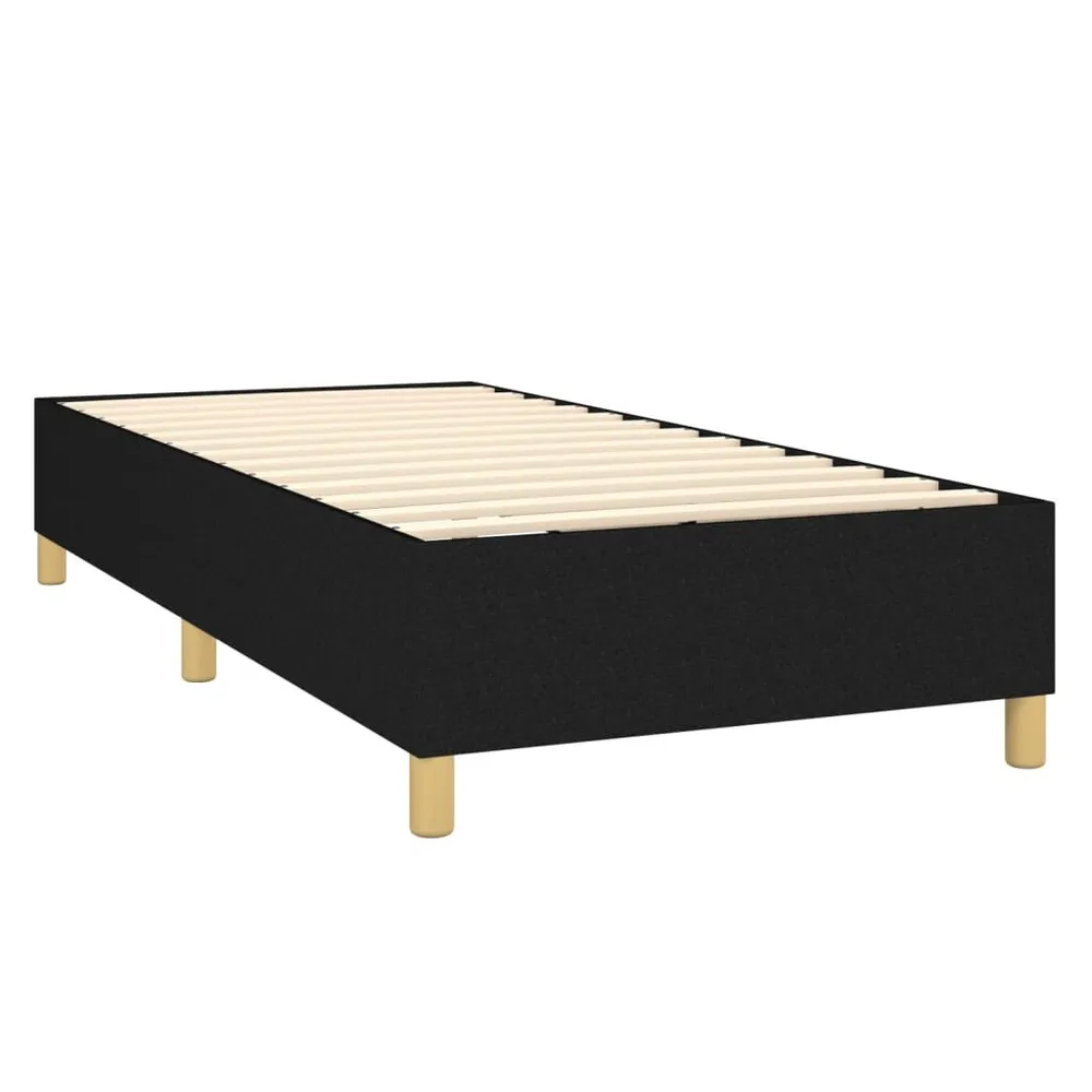 Cama com molasemcolchão 100x200 cm tecido preto com Conforto Extra