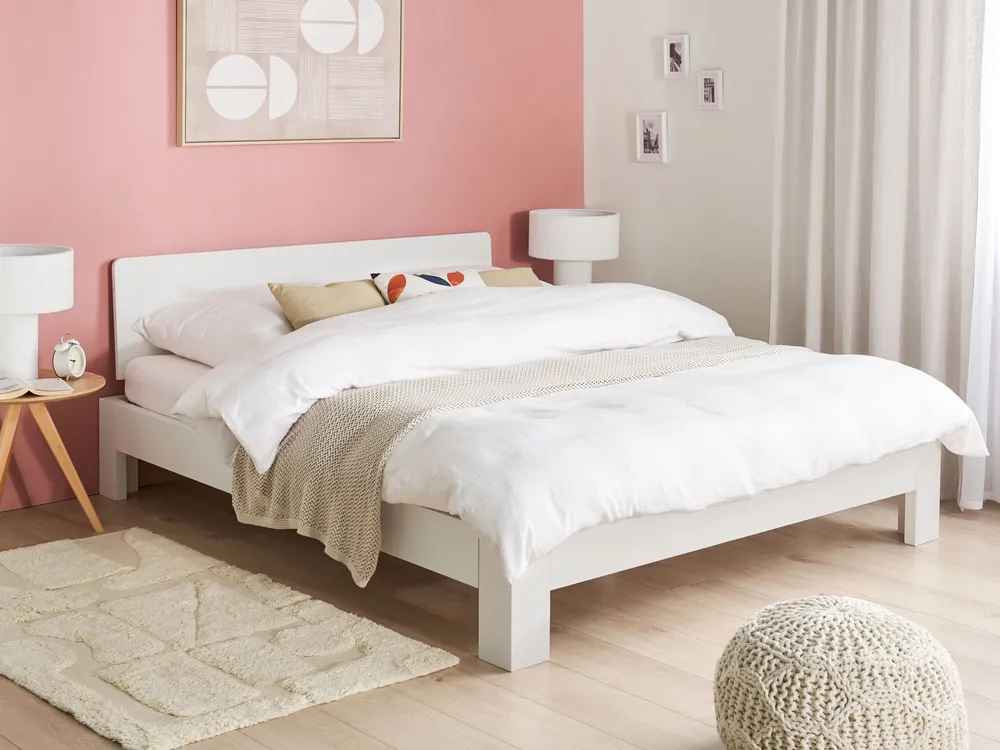 Edredom Leve Wooden EU King Size Bed Marfim ROYAN