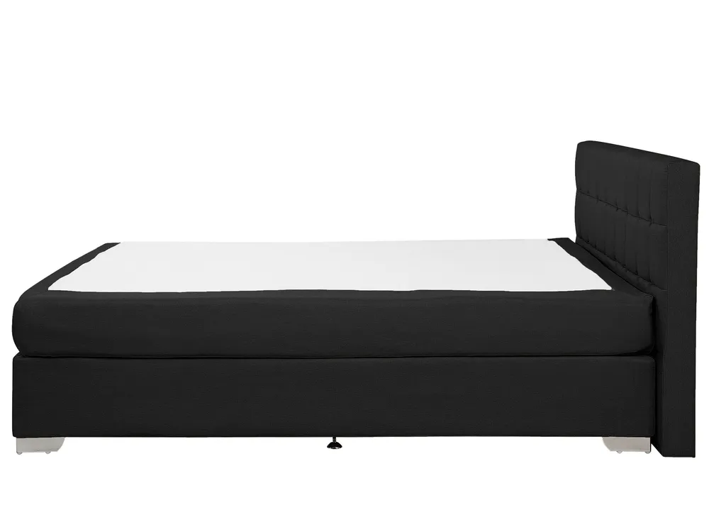Fabric EU King Size Divan Bed Carvão ADMIRAL