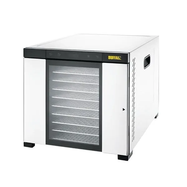 Desidratador de alimentos com 10 prateleiras de ço inoxidável Buffalo, CS950