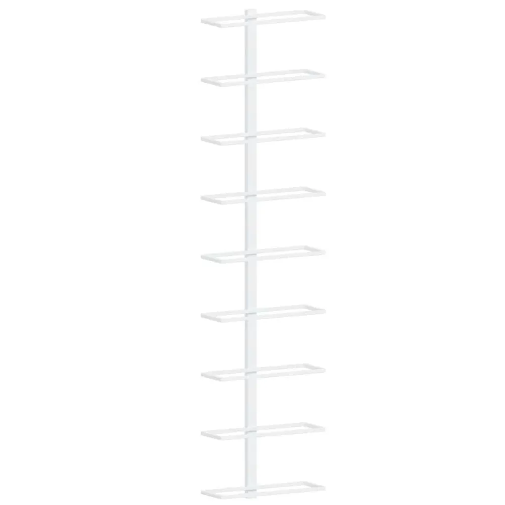Garrafeira de parede para 9 garrafas ferro branco