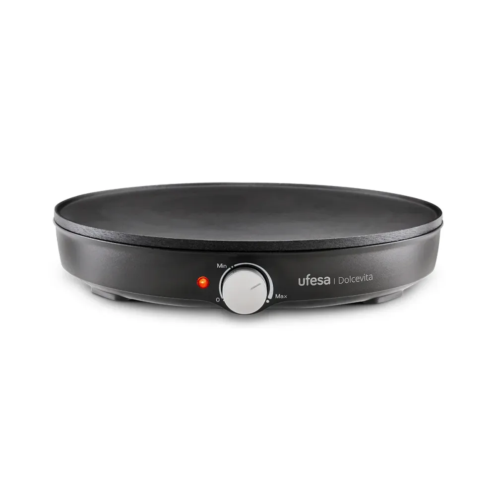 Máquina de Crepes Ufesa Dolcevita 1000W | 30cm, Antiaderente, Ajustável