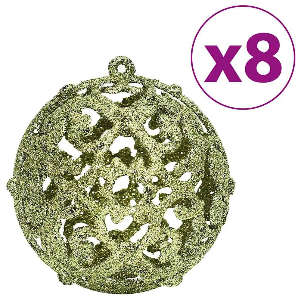 Enfeites de Natal 100 pcs 3 / 4 / 6 cm verde-claro | Embalagem Presente