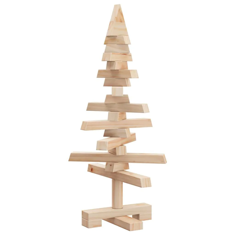 Árvore de Natal decorativa 60 cm madeira de pinho maciç para Árvore de Natal