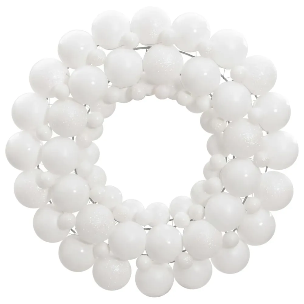 Guirlanda de Natal 45 cm poliestireno branco vidaXL