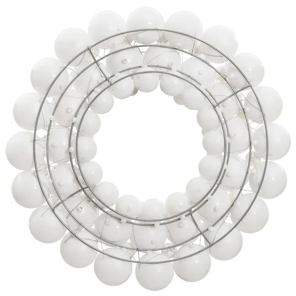 Guirlanda de Natal 45 cm poliestireno branco vidaXL
