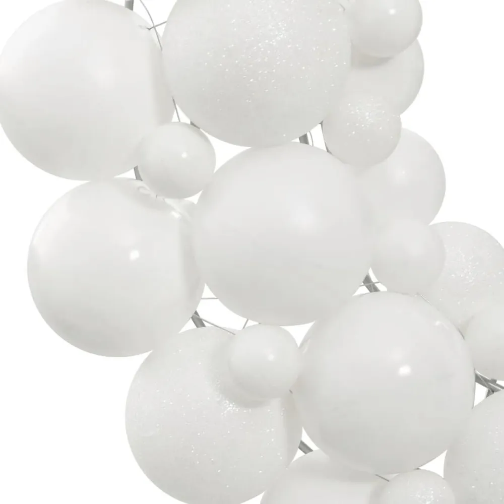 Guirlanda de Natal 45 cm poliestireno branco vidaXL