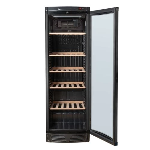 Cave de Vinho Jocel JAG003447 | 184x59,5x64 cm | 100 Garrafas | D | Preto