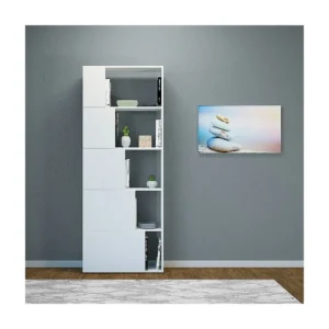 Suporte para Monitor Estante Skipper, Branco, 65x22x166 cm, EPIKASA