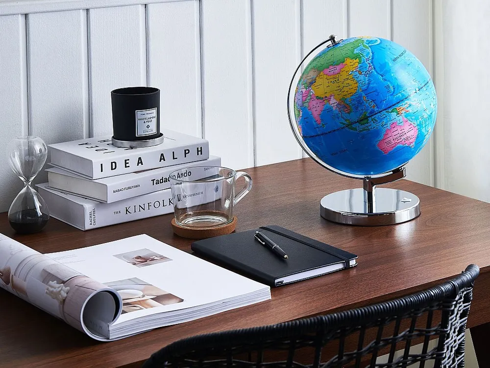 Globo decorativo com LED azul 30 cm STANLEY