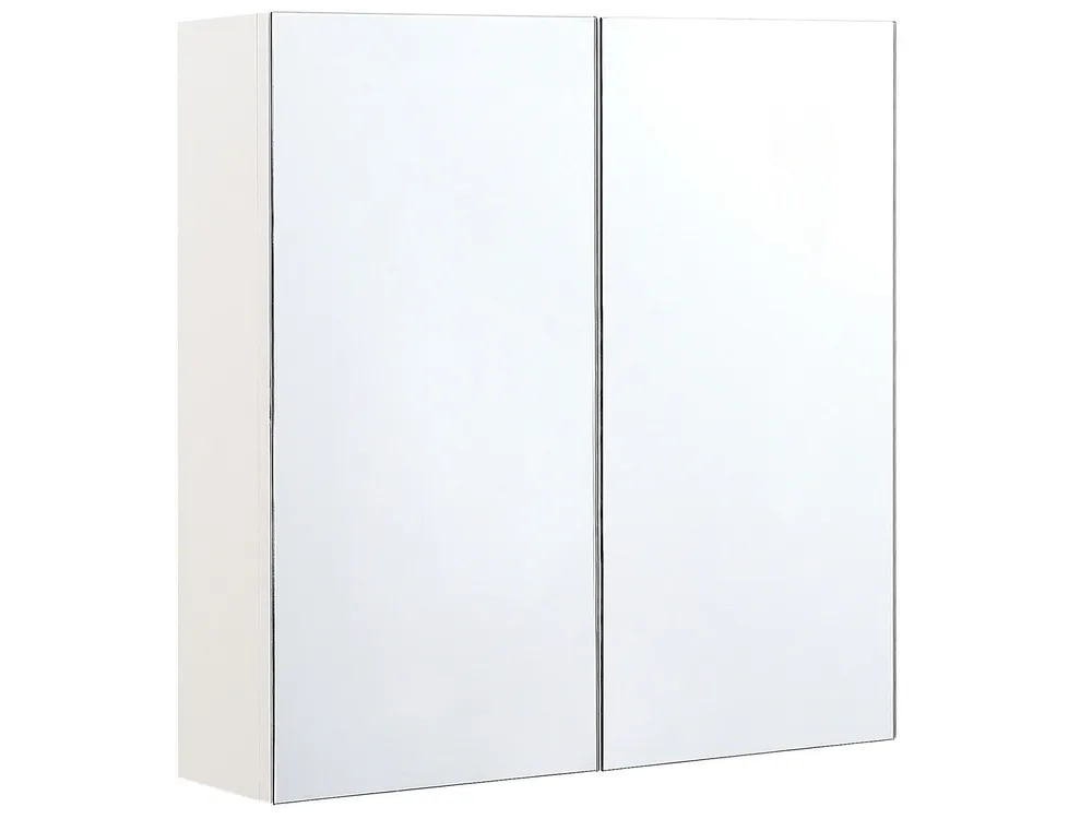 Bathroom Wall Mounted Mirror Cabinet 60 x 60 cm Alvo NAVARRA