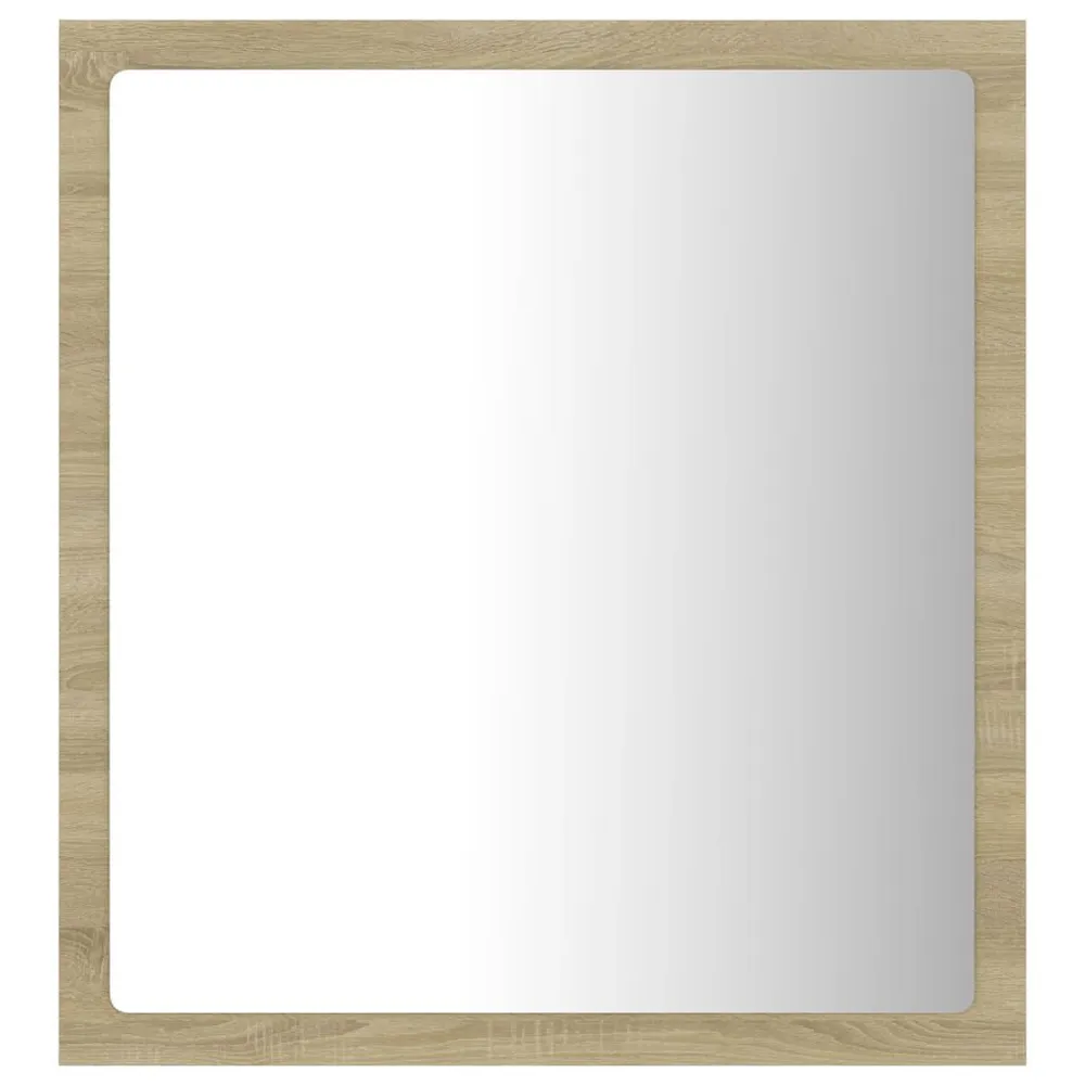 Espelho casa banho com LED 40x8,5x37 cm acrílico carvalho sonoma para Presente de Aniversário