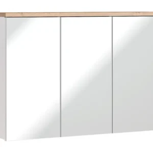 Gancho de Parede Armários Com Espelho BALI MC100 3D 100x20x69 Branco
