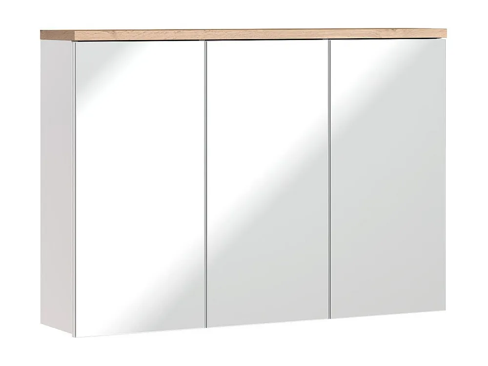 Gancho de Parede Armários Com Espelho BALI MC100 3D 100x20x69 Branco