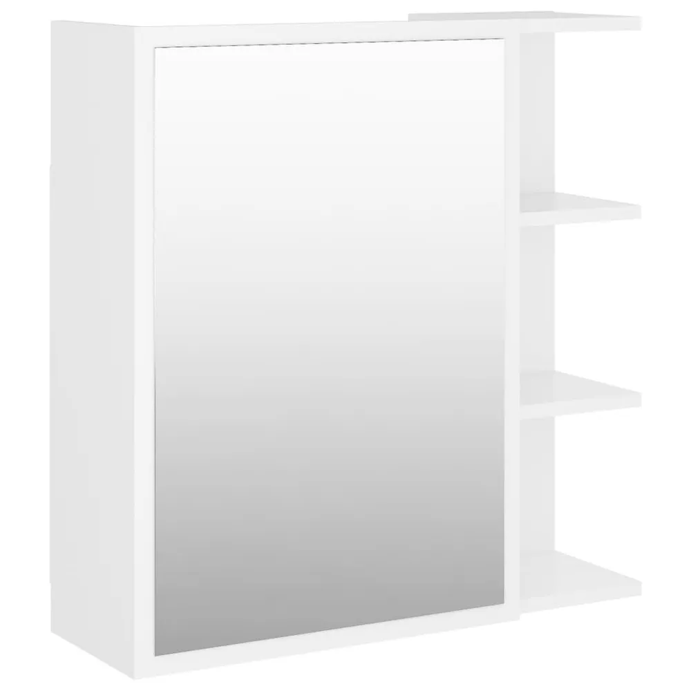 Porta Saboneteira Armário casa banho com espelho derivados de madeira branco