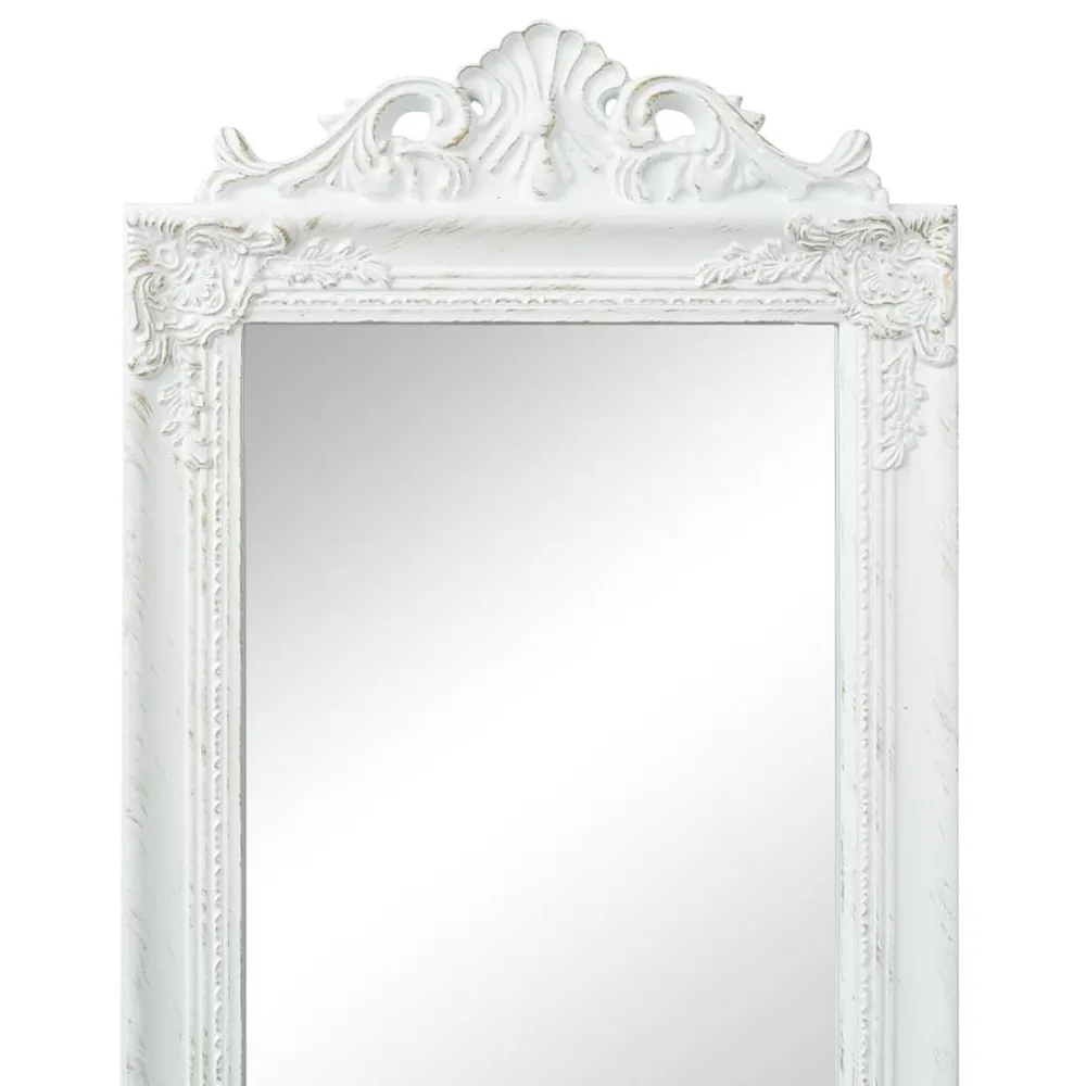 Espelho Solar Espelho de pé estilo barroco 160x40 cm branco