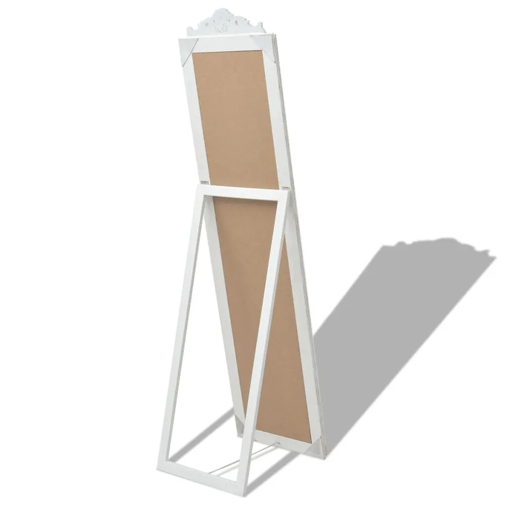 Espelho Solar Espelho de pé estilo barroco 160x40 cm branco