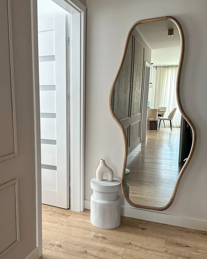 Design de Luxo Espelho BIOLLET Madeira Autêntico