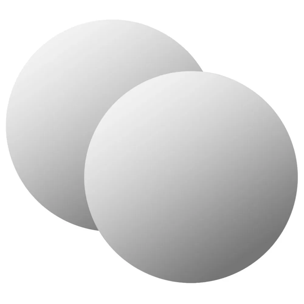 Design de Luxo Espelhos de parede 2 pcs 40 cm vidro redondo