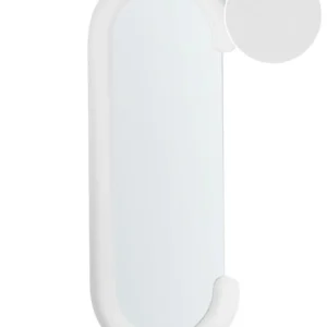 Espelho Convexo Decorativo Espelho LOCHES Veludo Branco