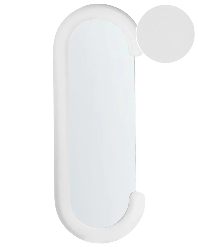 Espelho Convexo Decorativo Espelho LOCHES Veludo Branco