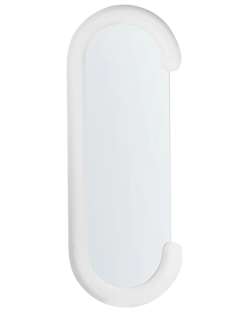 Espelho Convexo Decorativo Espelho LOCHES Veludo Branco