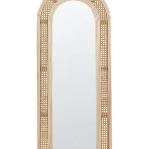 Espelho Convexo Decorativo Wall Mirror FRANEY Rattan Genuíno