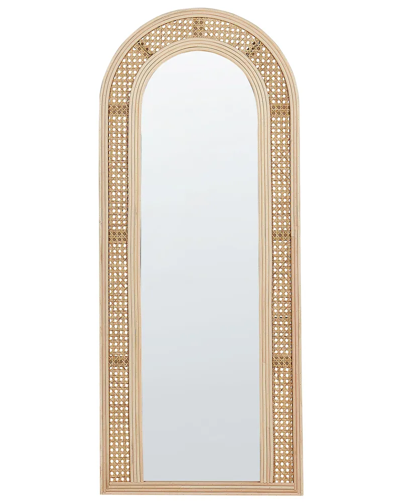 Espelho Convexo Decorativo Wall Mirror FRANEY Rattan Genuíno