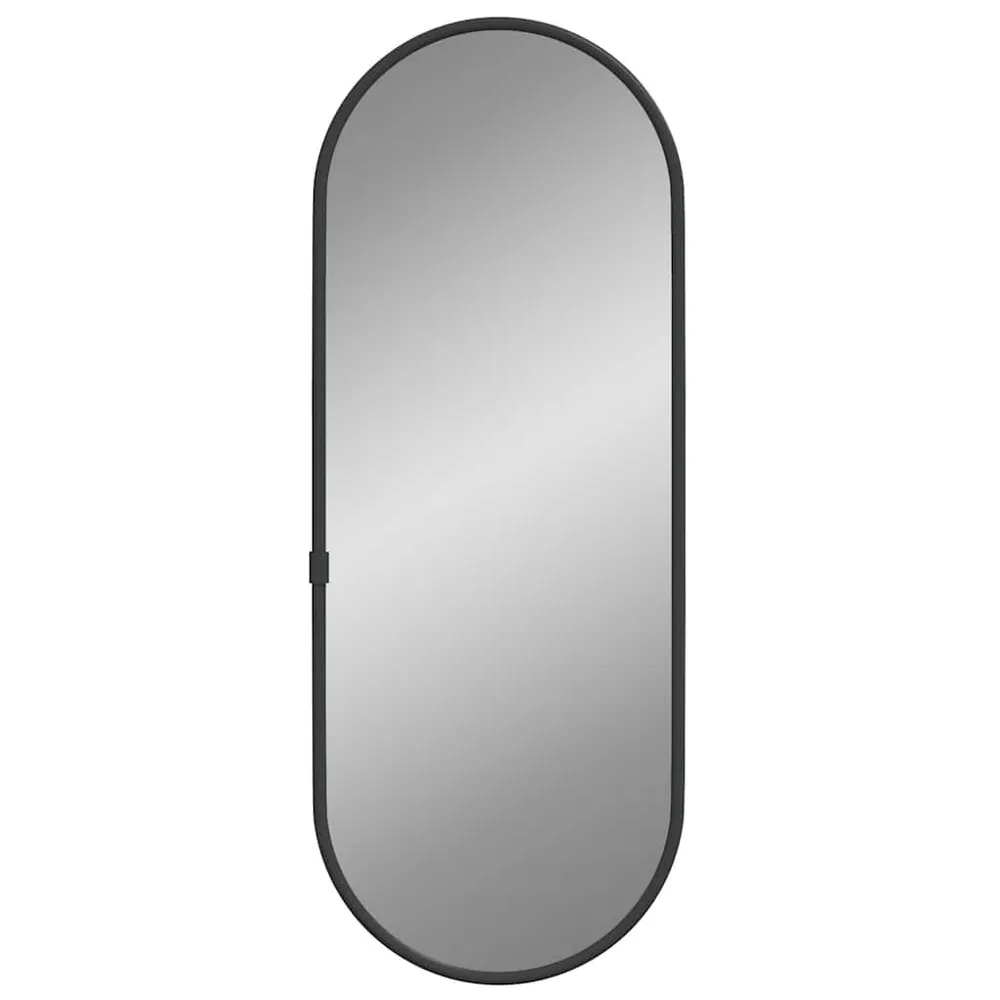 Espelho de parede 40x15 cm oval preto Aumento 5x | Maquilhagem