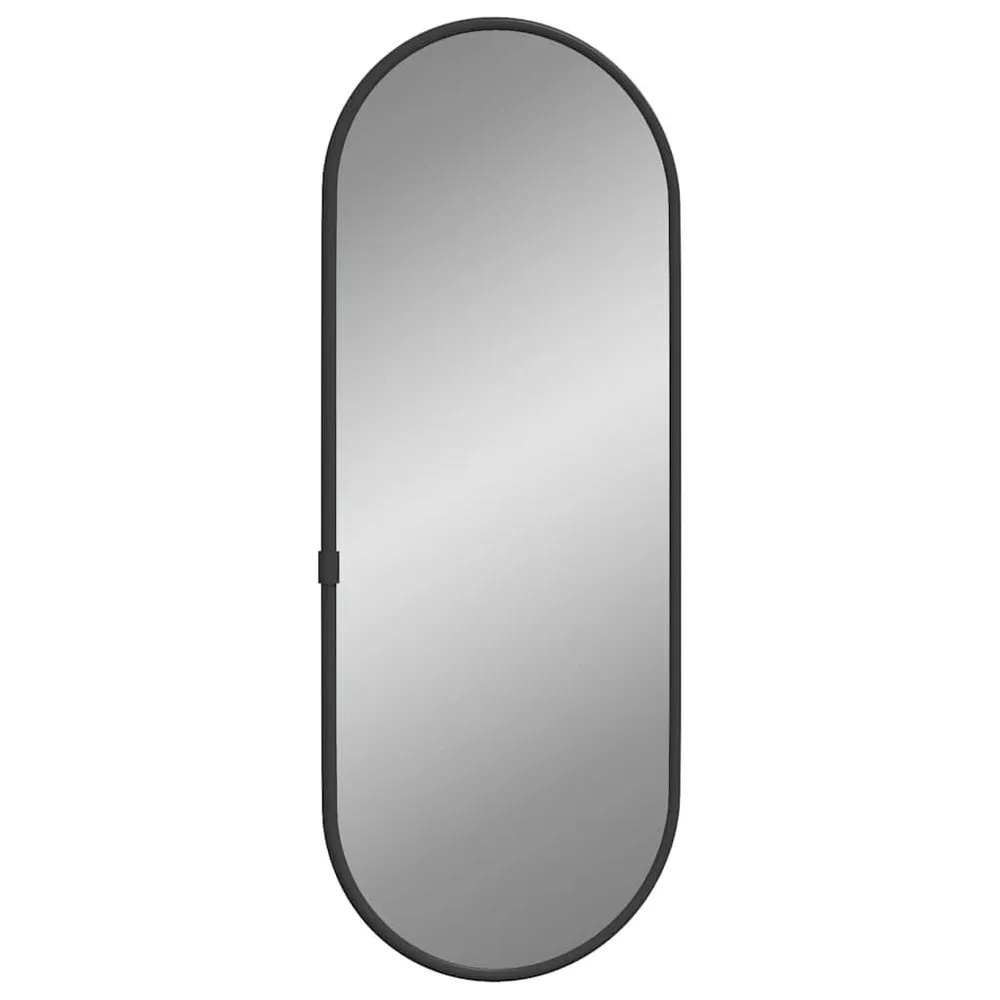 Espelho de parede 40x15 cm oval preto Aumento 5x | Maquilhagem