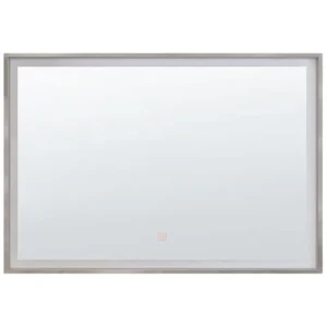 Espelho Solar Espelho de parede prateado com iluminação LED 80 x 60 cm ARGENS