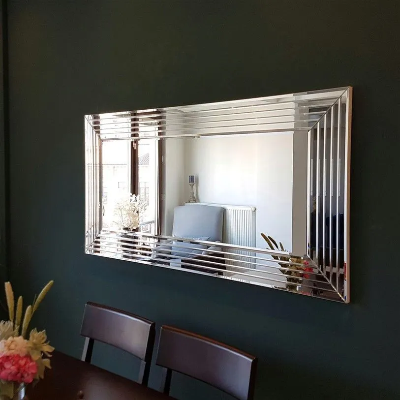 Premium Decor Espelho decorativo emoldurado Reflexus mulher tons escuros Vidro Temperado Multicolorido