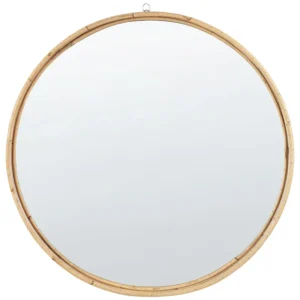 Wall Mirror BARUNG Rattan Natural Bege claro | Pronta Entrega