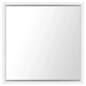 Wall Mirror BRIGNOLES Branco com Moldura de Madeira