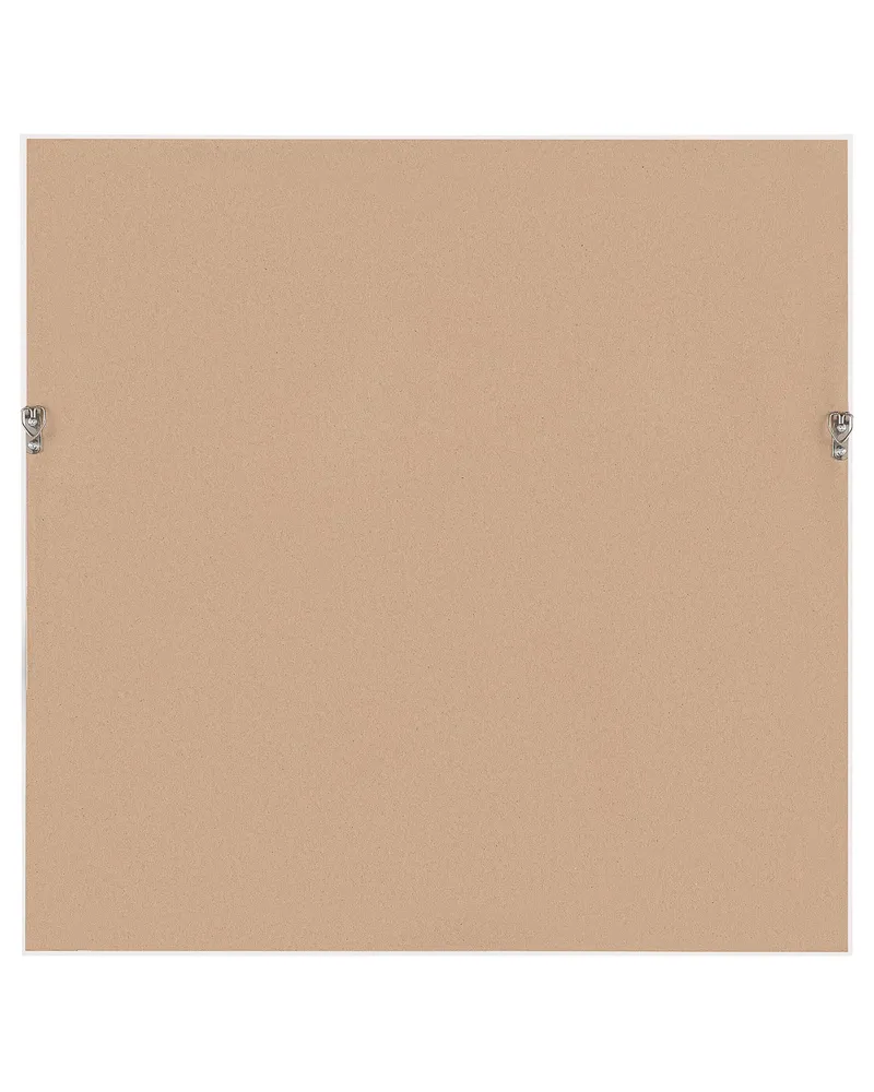 Wall Mirror BRIGNOLES Branco com Moldura de Madeira