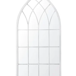 Wall Mirror CASSEL Metálico Light Grey com Moldura de Madeira