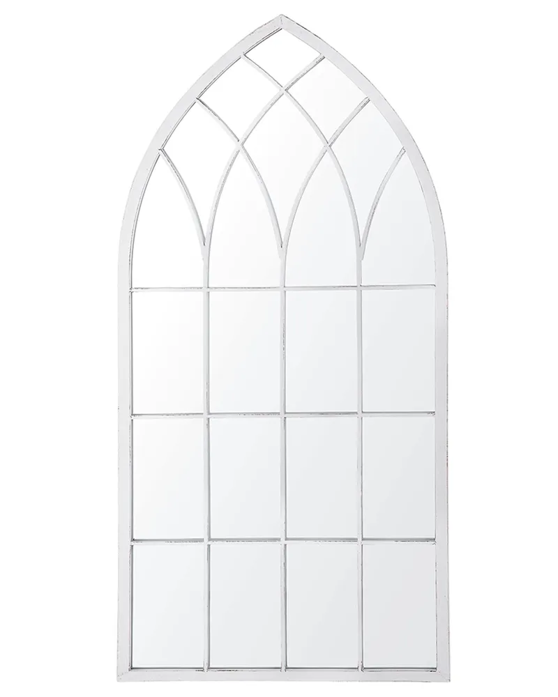 Wall Mirror CASSEL Metálico Light Grey com Moldura de Madeira