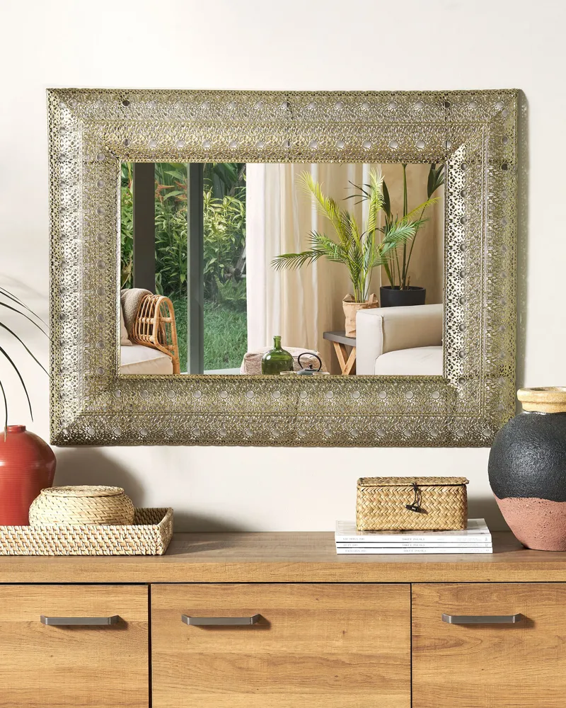 Wall Mirror DEHRADUN Metálico Gold