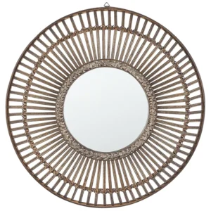 Wall Mirror BLASITO Wood Dark Wood