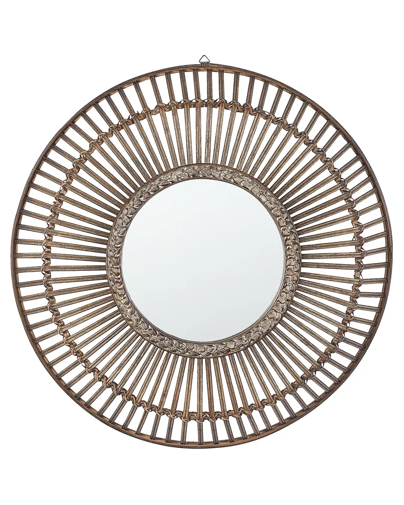 Wall Mirror BLASITO Wood Dark Wood