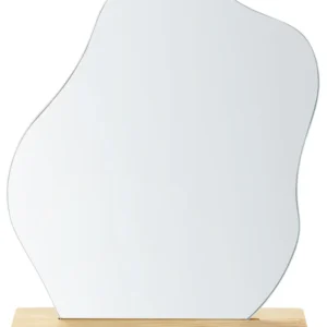 Decorative Mirror 22 x 19 cm Light Wood LOZERE